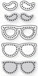 Papertrey Ink - Softie Glasses + Mustaches Die