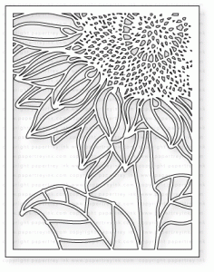 Papertrey Ink - Cover Plate: Sunflower Die