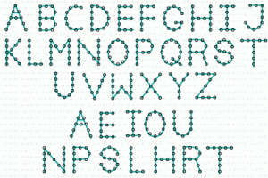 Papertrey Ink - Small Stitched Alphabet Die