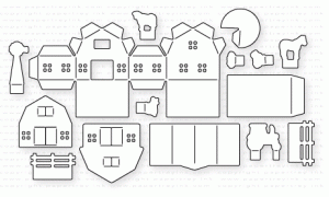 Papertrey Ink - Petite Places: Barnyard Die