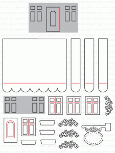 Papertrey Ink - Tiny Town: Sweet Shoppe Die