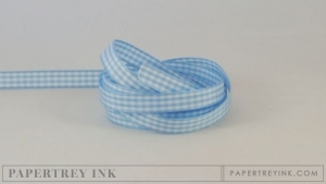 Spring Rain 3/8" Gingham Ribbon (5 yards)