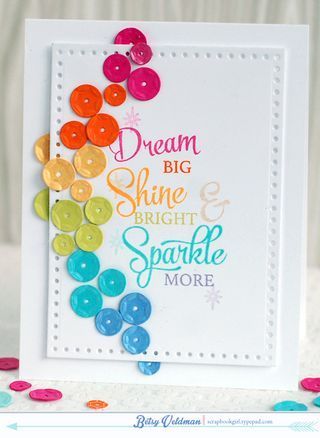 Papertrey Ink - Sparkle & Shine Sequins Die