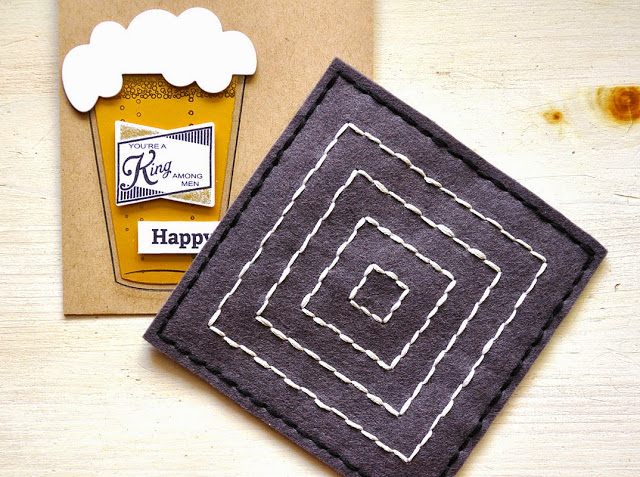 Papertrey Ink - Stitched Coasters Die