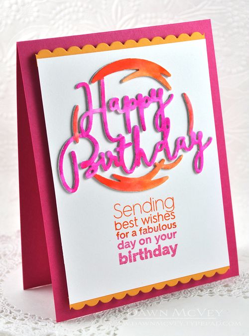 Papertrey Ink - Shaped Sayings: Birthday Die