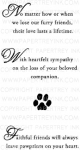 With Sympathy: Loss of a Pet Mini Stamp Set