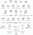 Moments Inked: Active Symbols Stamp Set