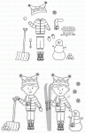 Dress Up Dolls: Winter Fun Mini Stamp Set