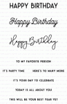 Sentiment Staples: Birthday Mini Stamp Set