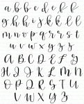 Penned Elegance Alphabet Stamp Set