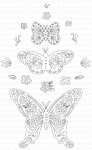 Butterfly Folk Outline Stamp Set