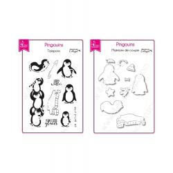 Winter Penguin Mini Stamp Set + Die Bundle