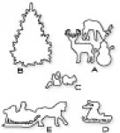 Papertrey Ink - In the Meadow Silhouettes Die Collection (set of 5)