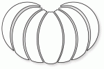 Papertrey Ink - Shape Up Series: Pumpkin Sections Die