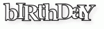 Papertrey Ink - Wonderful Words: Birthday Die