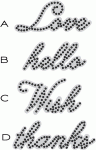 Papertrey Ink - Quick Stitch Sentiments Die Collection (set of 4)