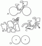 Papertrey Ink - Pedal Pusher Die Collection (set of 4)