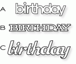 Papertrey Ink - Birthday Trio Die Collection (set of 3)