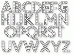 Papertrey Ink - Sew Stylish Alphabet 1 Die