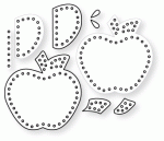 Papertrey Ink - Seasonal Stitching: Apple Die
