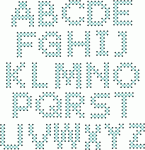 Papertrey Ink - Cross Stitch Alphabet Die