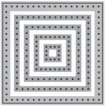 Papertrey Ink - Stitched Coasters Die