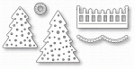 Papertrey Ink - Tiny Town: Holiday Yard Die